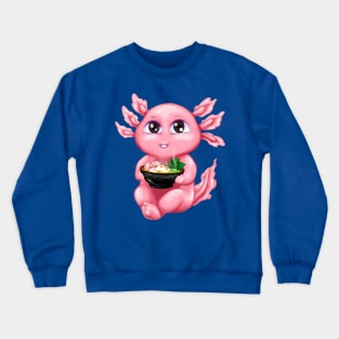 Axolotl Ramen Noodles Crewneck Sweatshirt